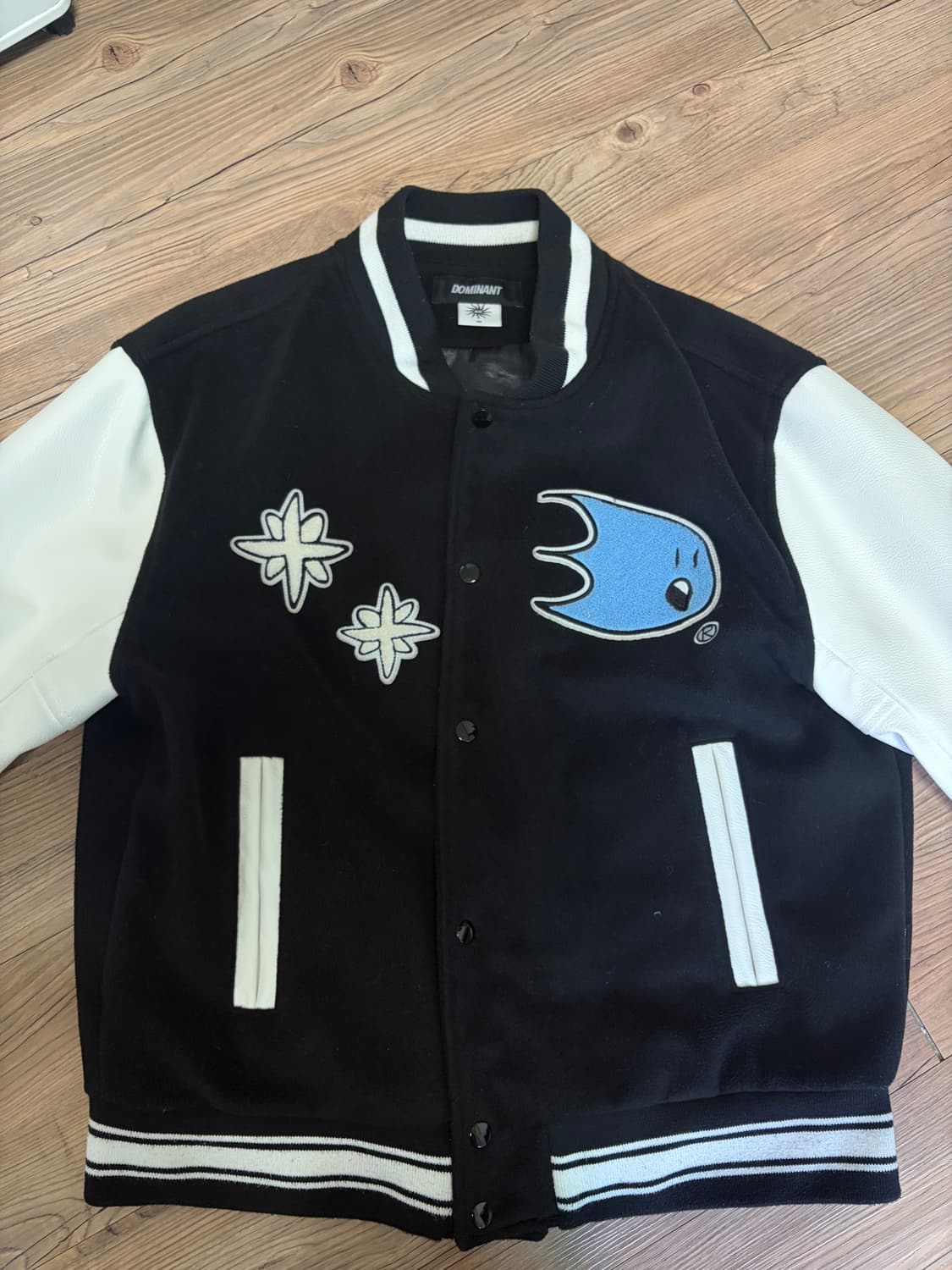 도미넌트 바시티 자켓 Weather Varsity Jacket Black 상품이미지3