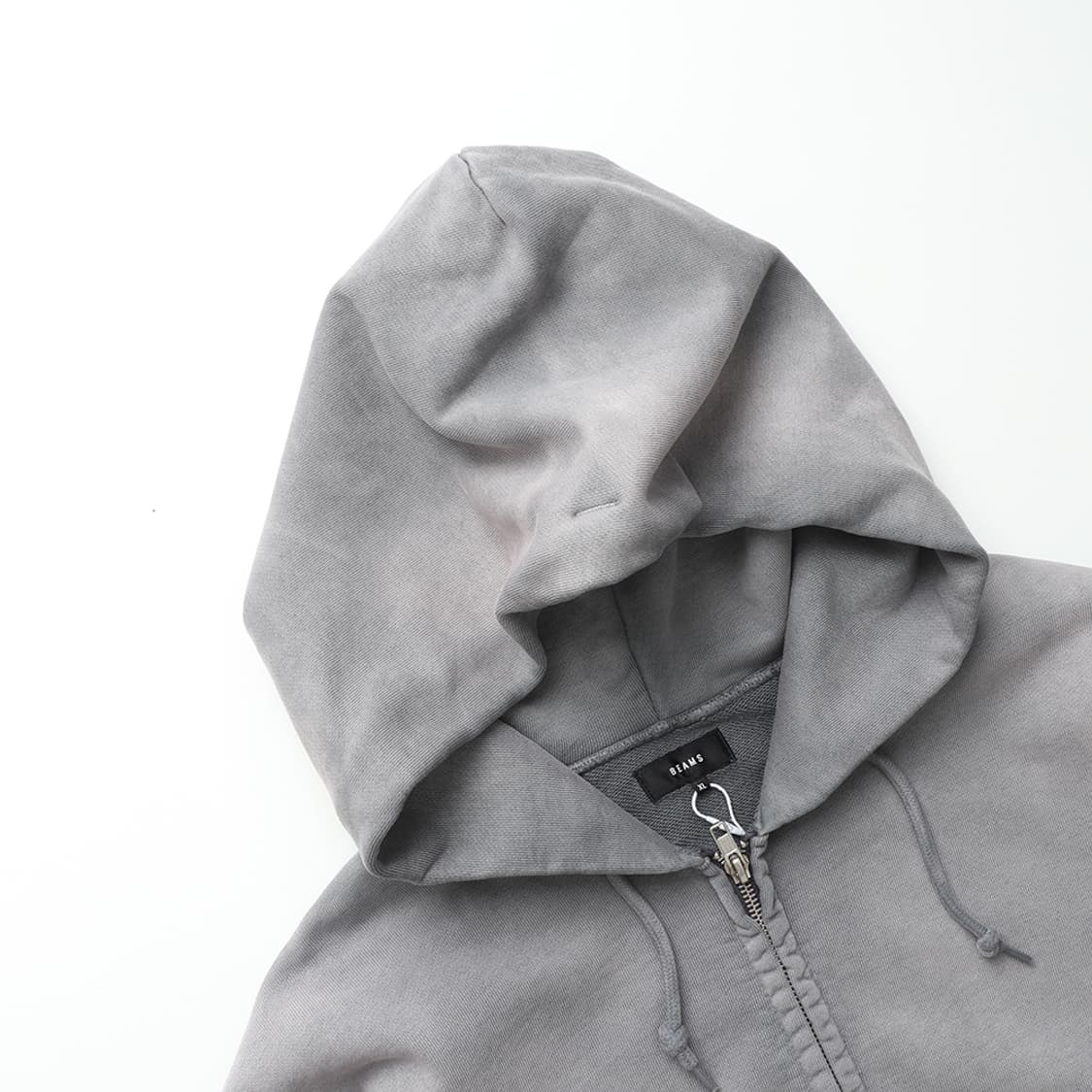 빔즈 BEAMS Wide Short Fit Faded hoodie 상품이미지8