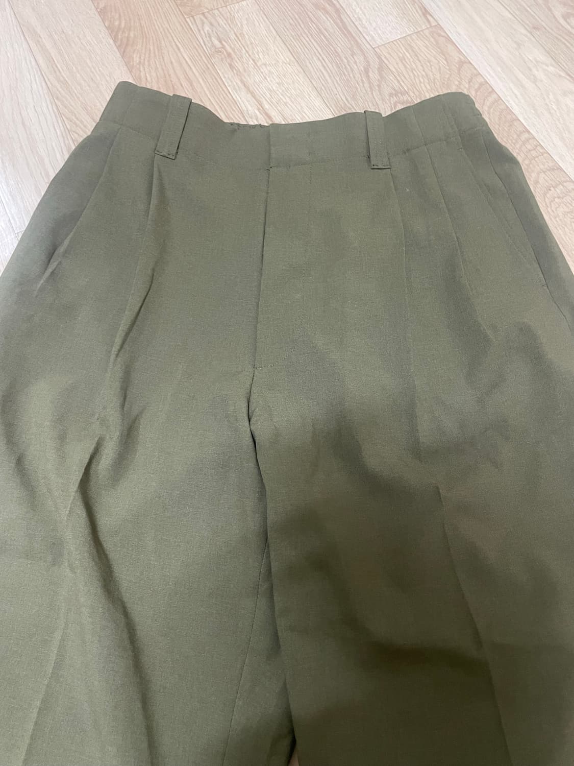 MARNI 마르니 유니클로 카키색 면바지 상품이미지2