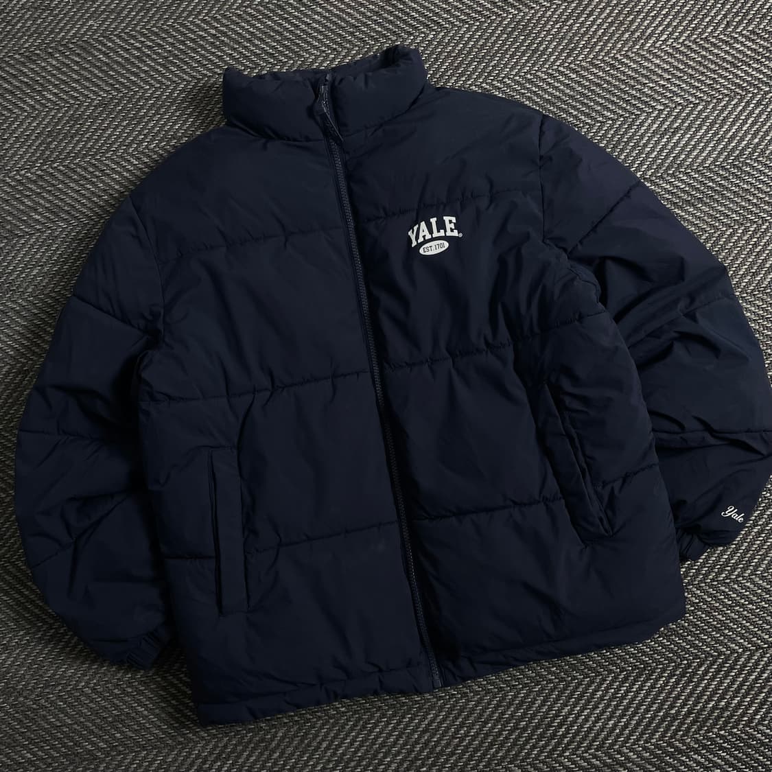 YALE 예일 로고 베이직 푸퍼 패딩y 3945 상품이미지1