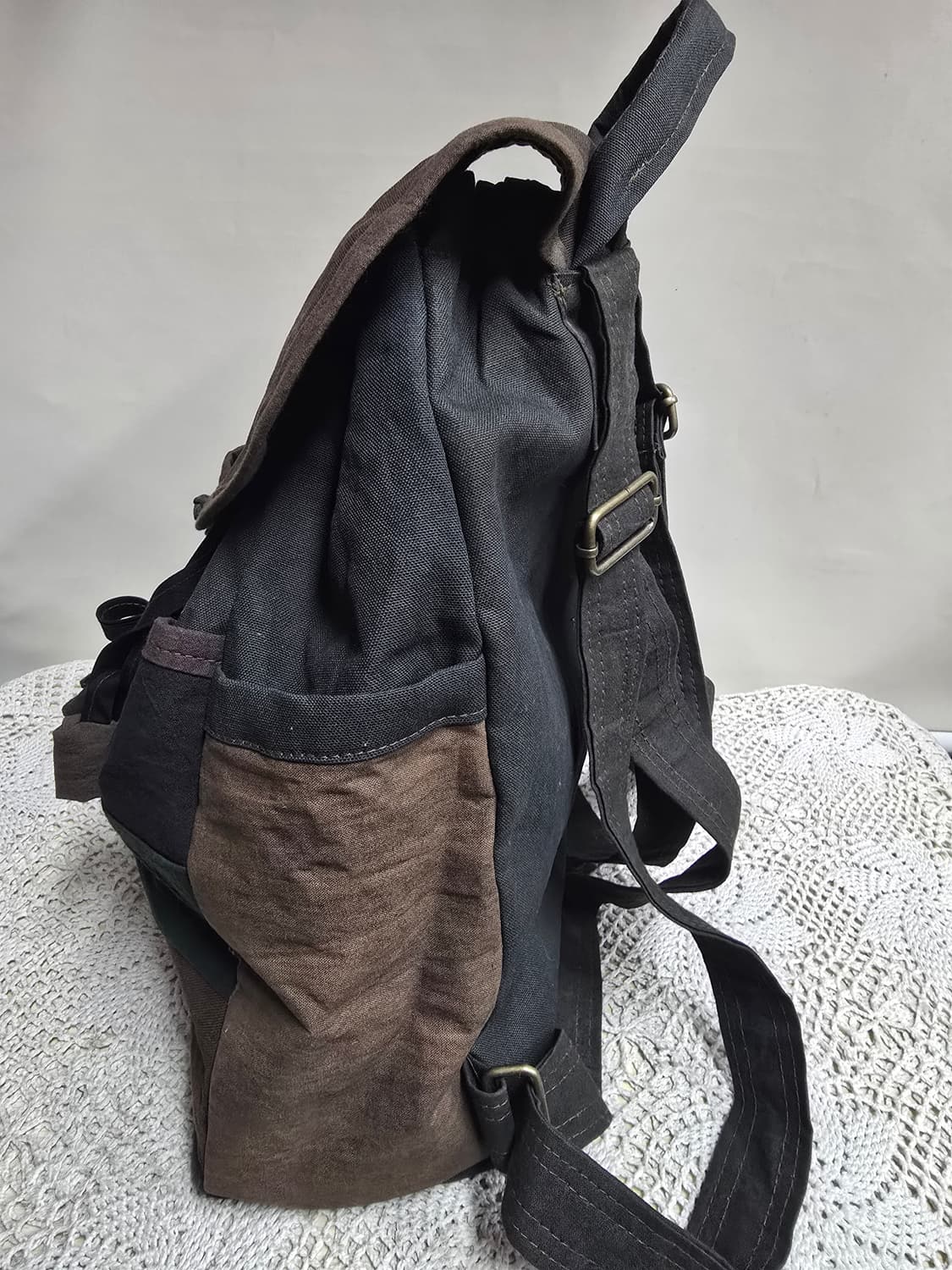 천연염색 핸드메이드 백팩 상품이미지4