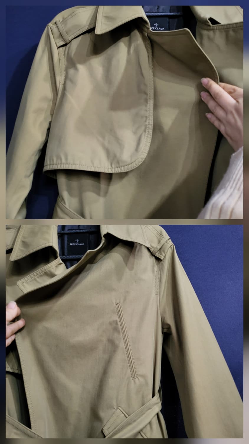 나이스클랍 트렌치 벨티드 자켓 상품이미지5