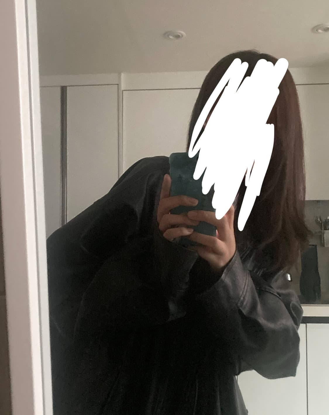 파르티멘토 블랙 레더자켓 상품이미지3