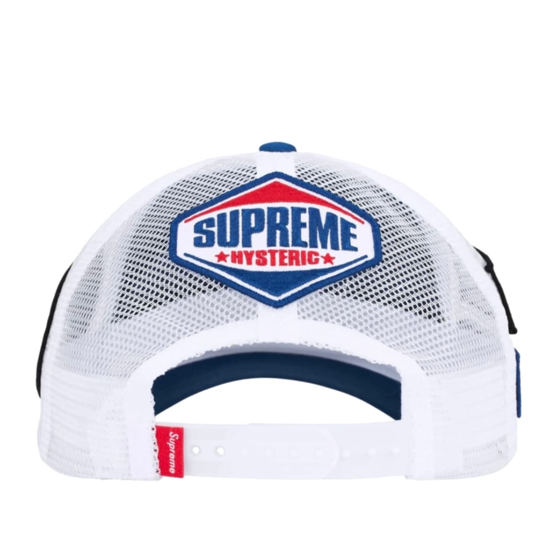 슈프림 x 밴슨 x 히스테릭글래머 레더 메쉬캡 블루 상품이미지3