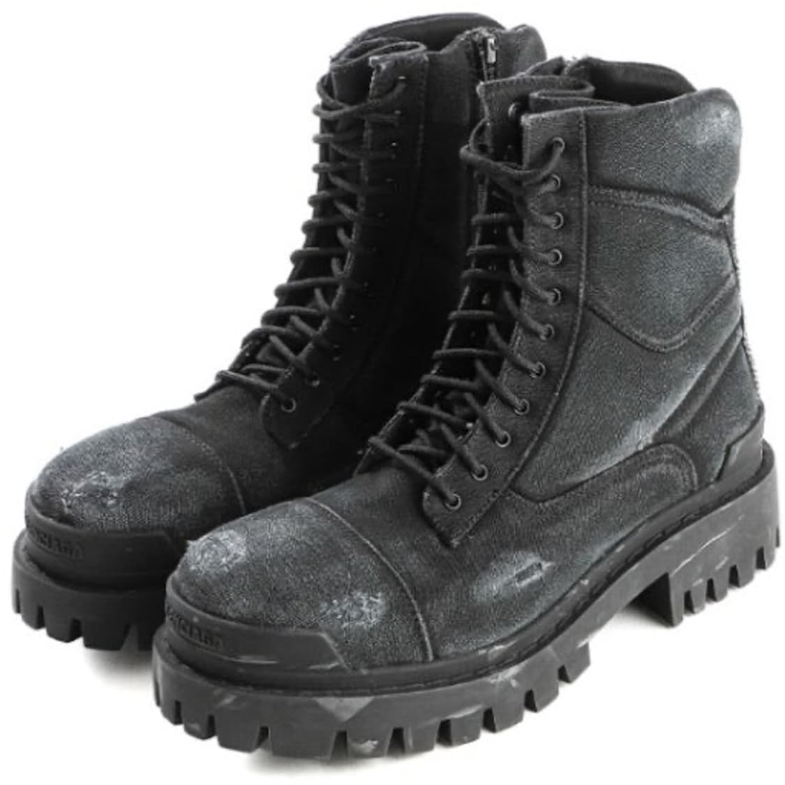(Size:41) 발렌시아가 스트라이크 부츠 블랙 상품이미지1