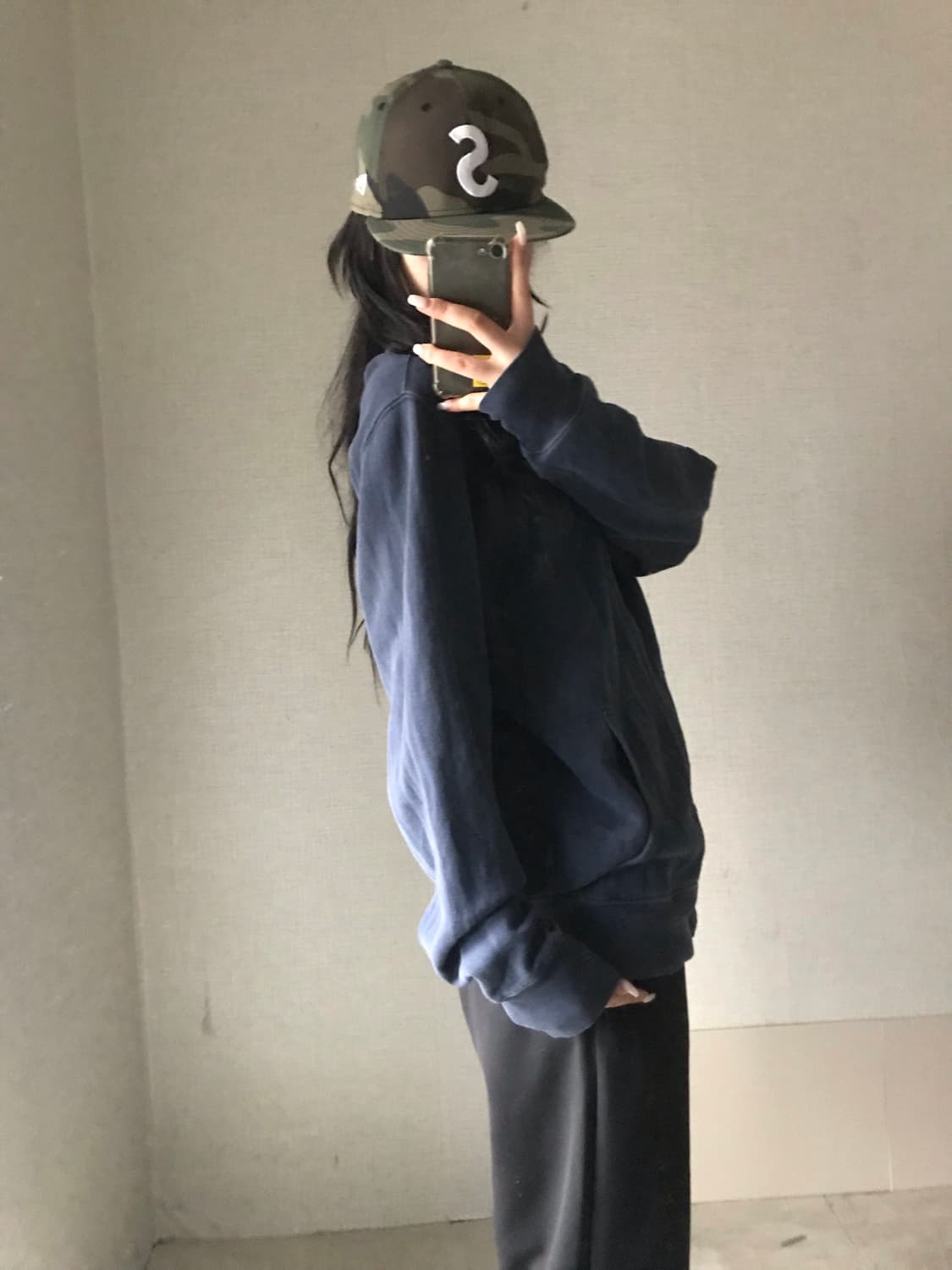 디젤 네이비 빅로고 집업 상품이미지4