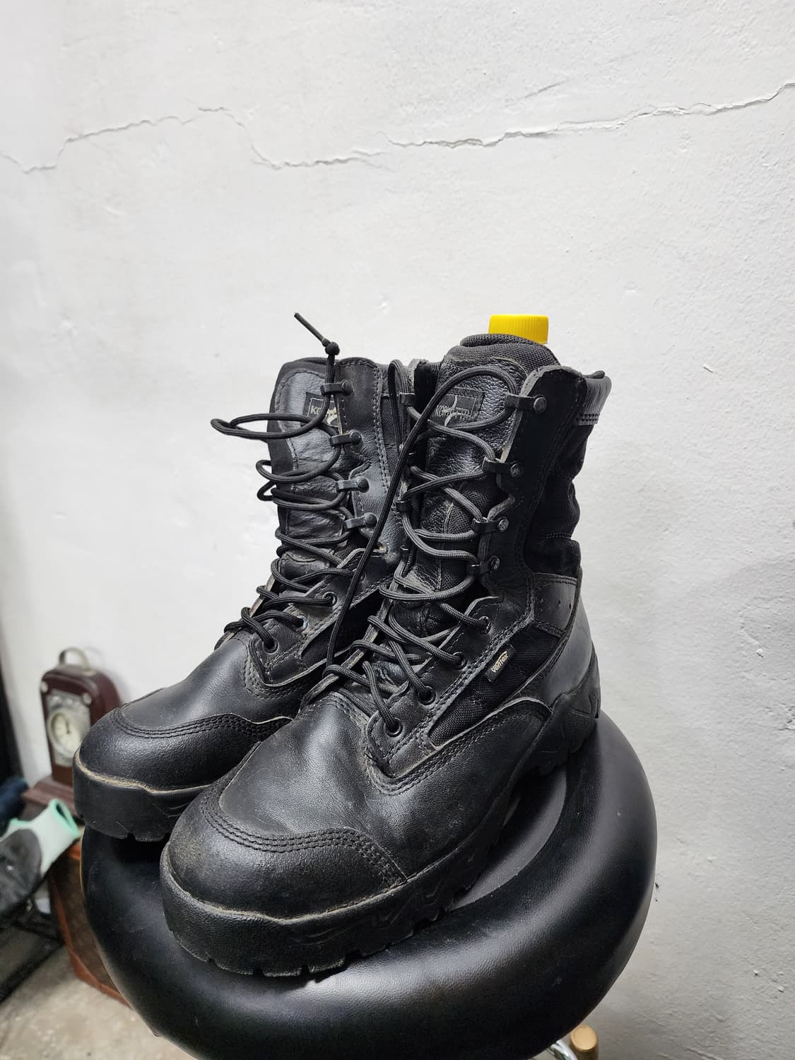 밀리터리 블랙 워커 전투화 상품이미지2
