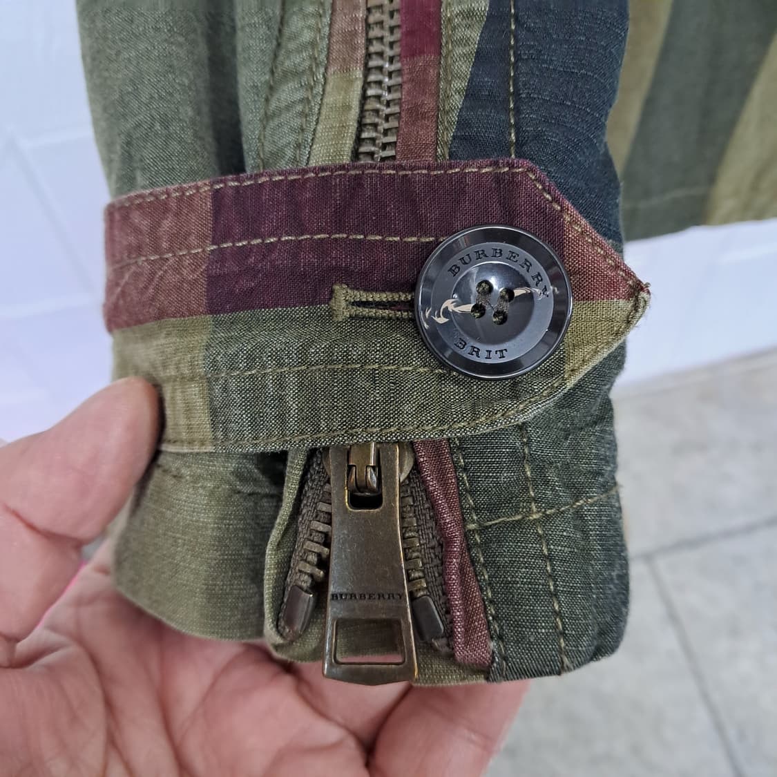 버버리 브릿 체크 더블 트렌치코트 UK8 66 상품이미지3
