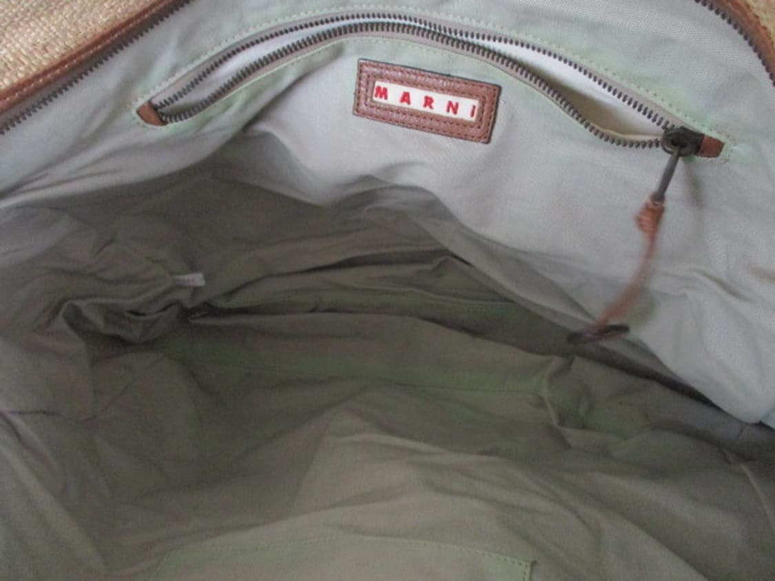 명품 MARNI 마르니 버드아플리케 라피아 빅백 토트백 트래블백 여행가방 상품이미지10