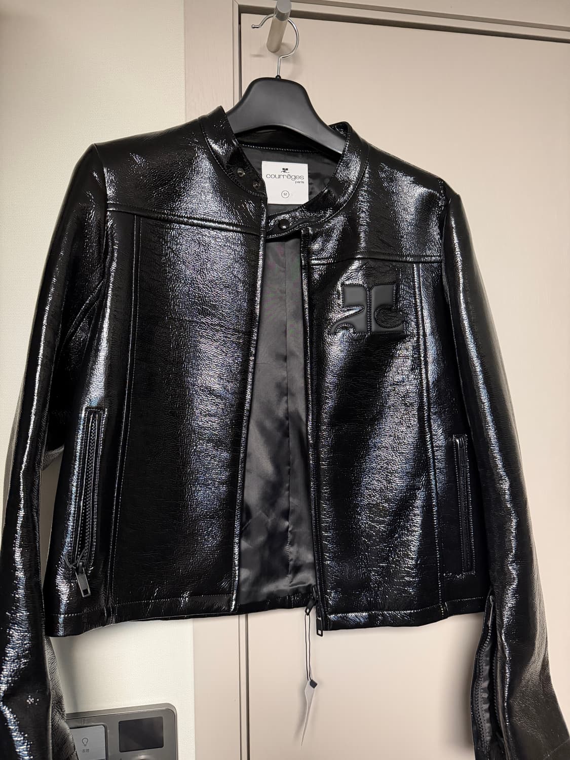 꾸레쥬 레더 자켓 상품이미지3