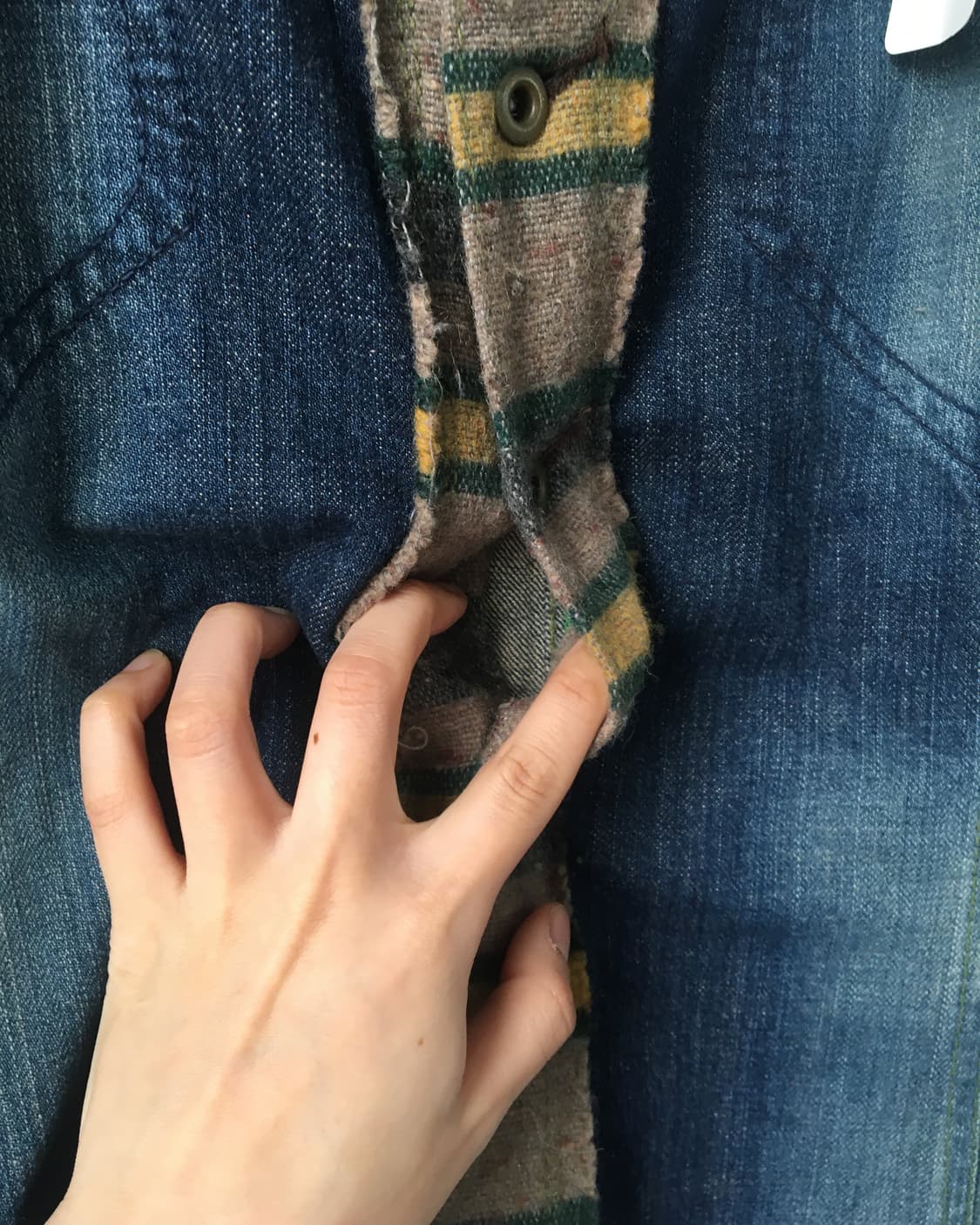 Line detail denim skirt 상품이미지3