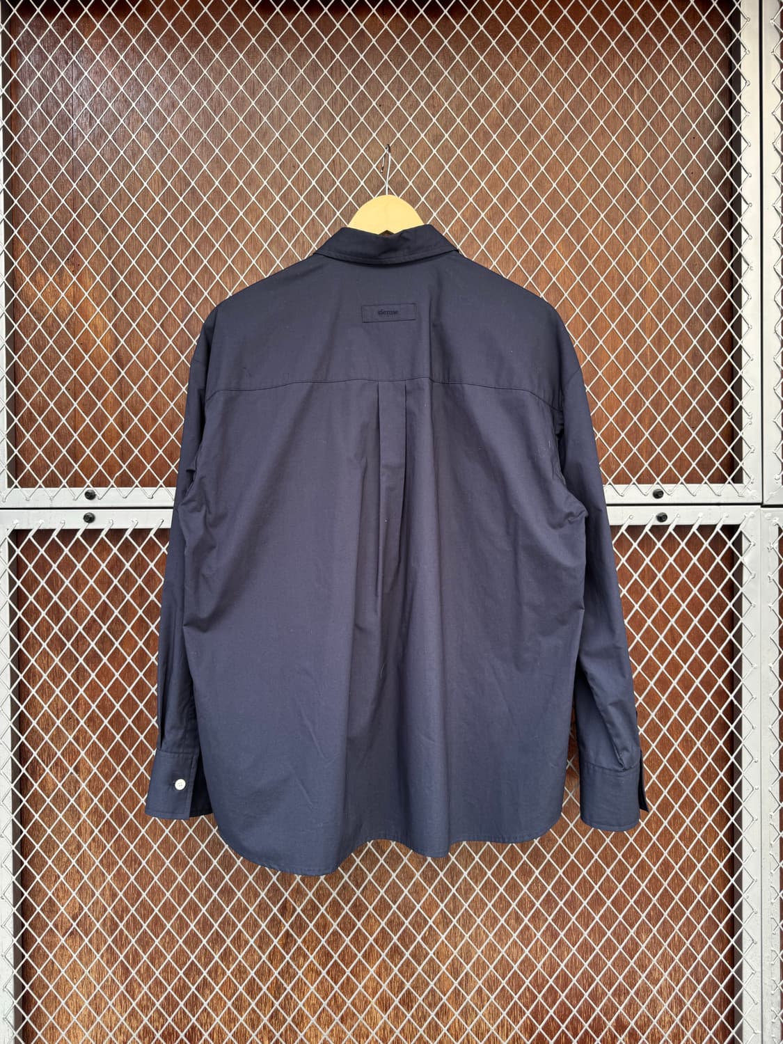 SIENNE 시엔느 네이비 바스락 캐쥬얼 베이직 오버핏 셔츠 블라우스 S 상품이미지7