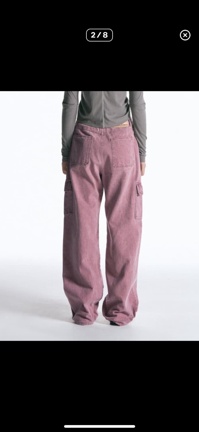 인사일런스 핑크 카고바지 상품이미지2