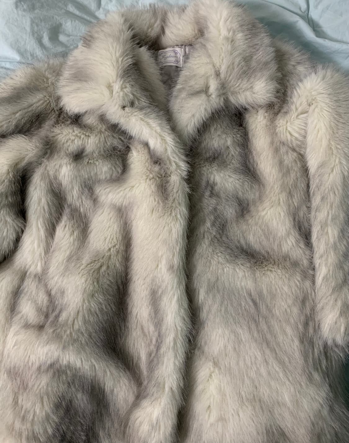 포그던 fogdawn haze fur jacket 퍼자켓 그레이 상품이미지3