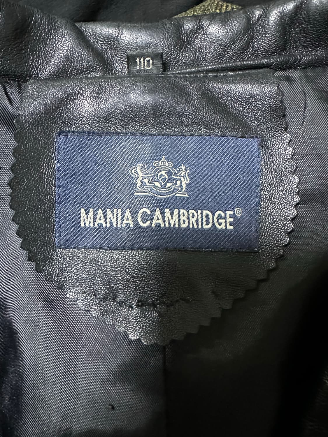 마니아 캠브리지 블랙 가죽 자켓 상품이미지3