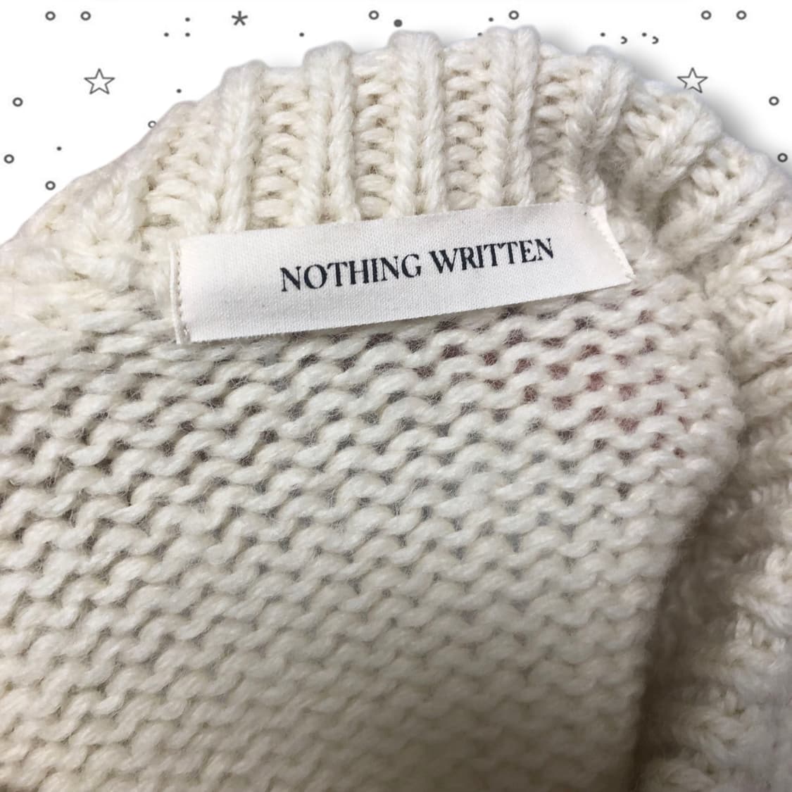 [F] NOTHING WRITTEN 낫띵리튼 울 니트 스웨터 14 상품이미지8