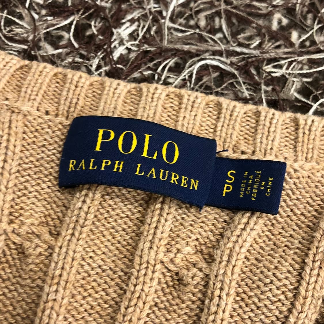 폴로 랄프로렌 베이지 케이블 니트 상품이미지3