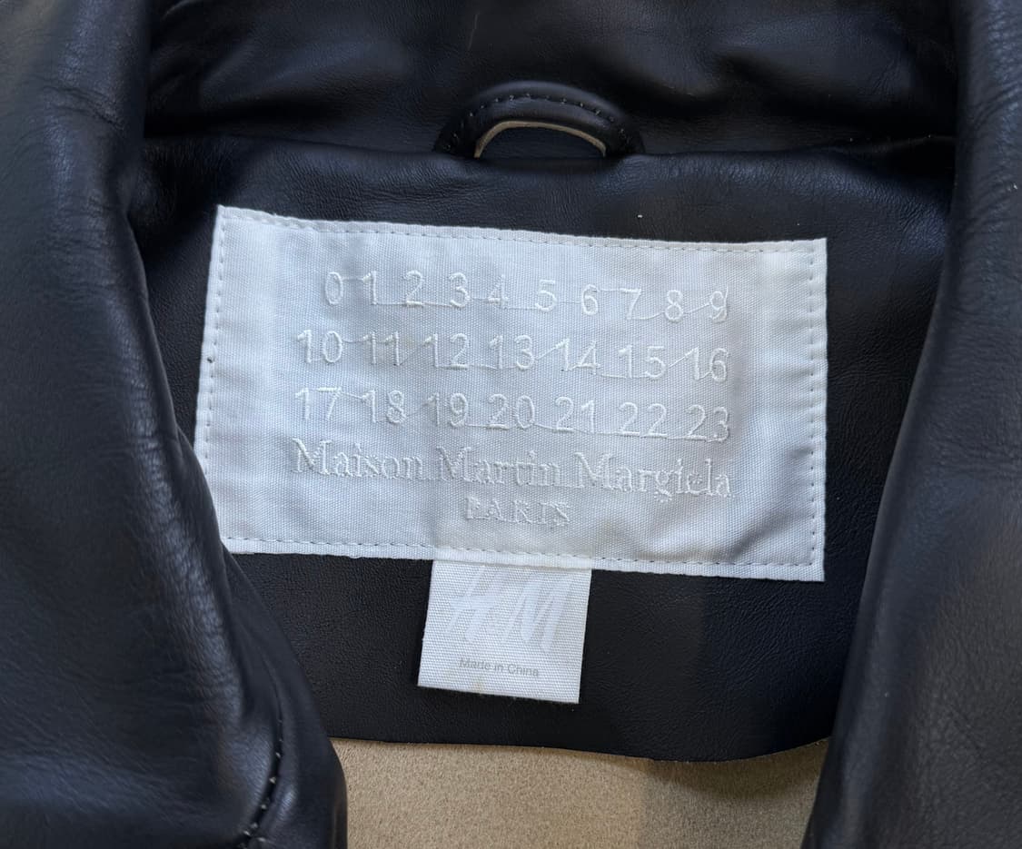 메종 마르지엘라 X H&M 레더 바이커 자켓 상품이미지7