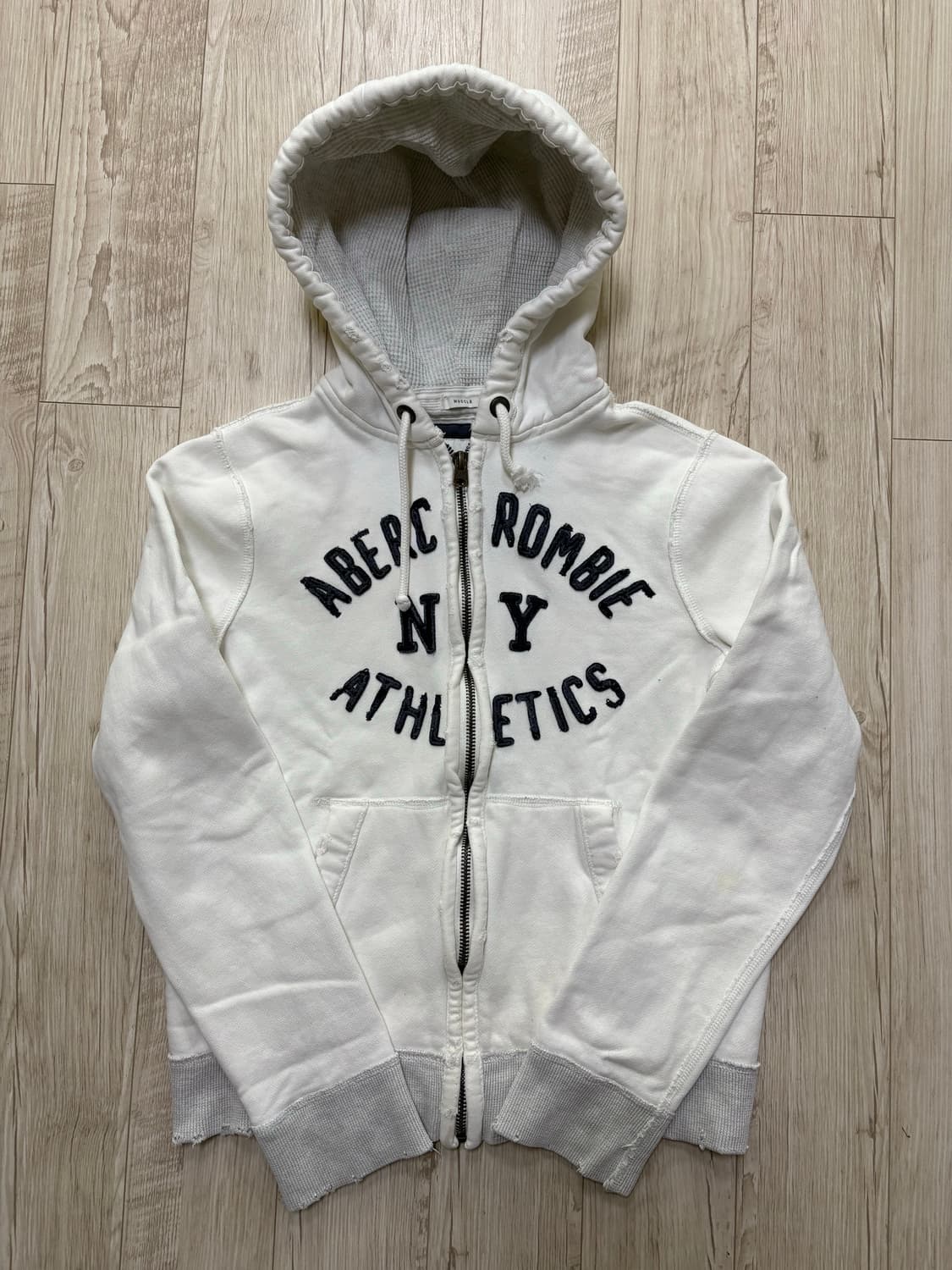 아베크롬비 후드집업 화이트 xl 상품이미지1
