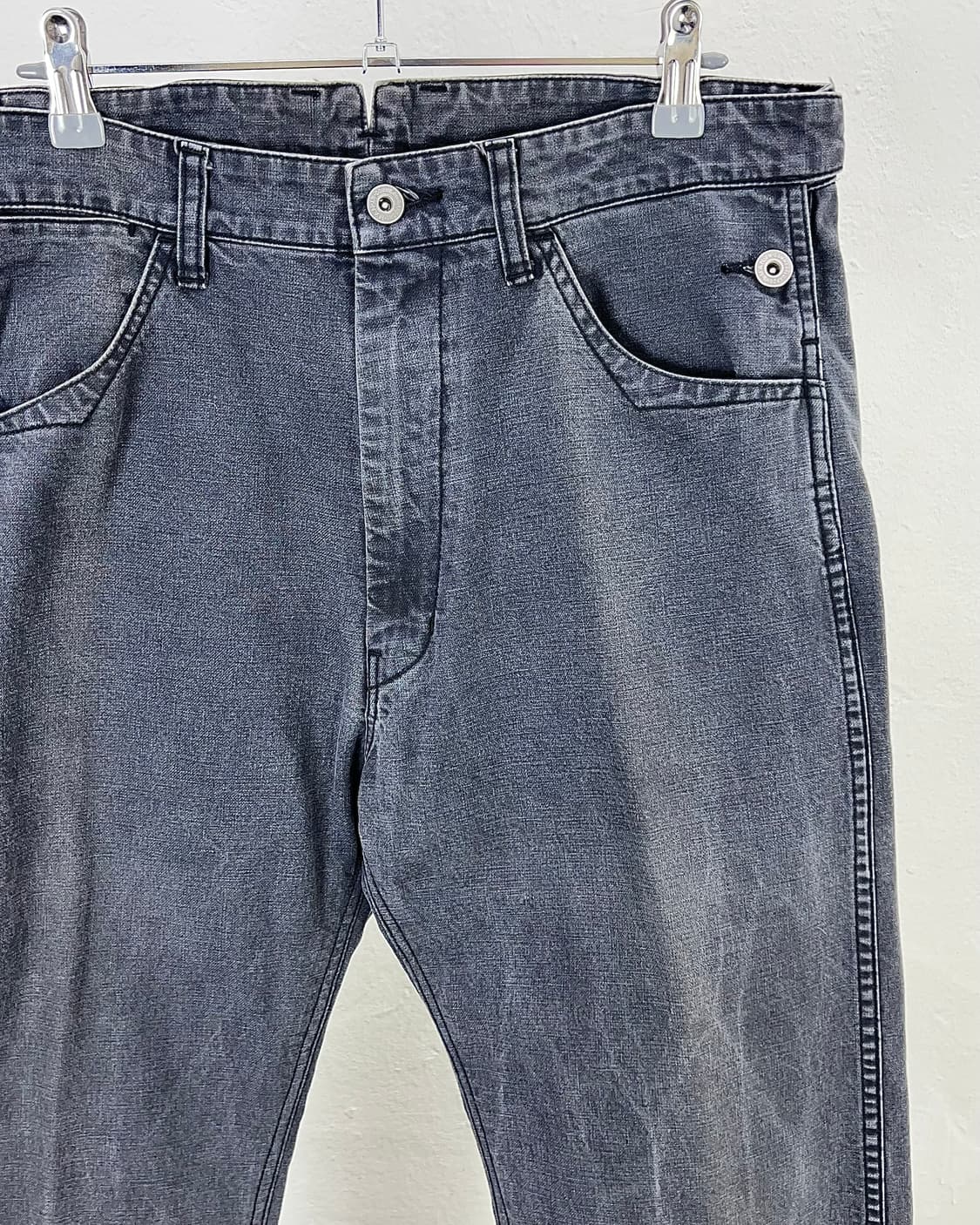 준야 와타나베 AD2013 가먼트 워시 그레이 카펜더 코튼 팬츠 상품이미지3