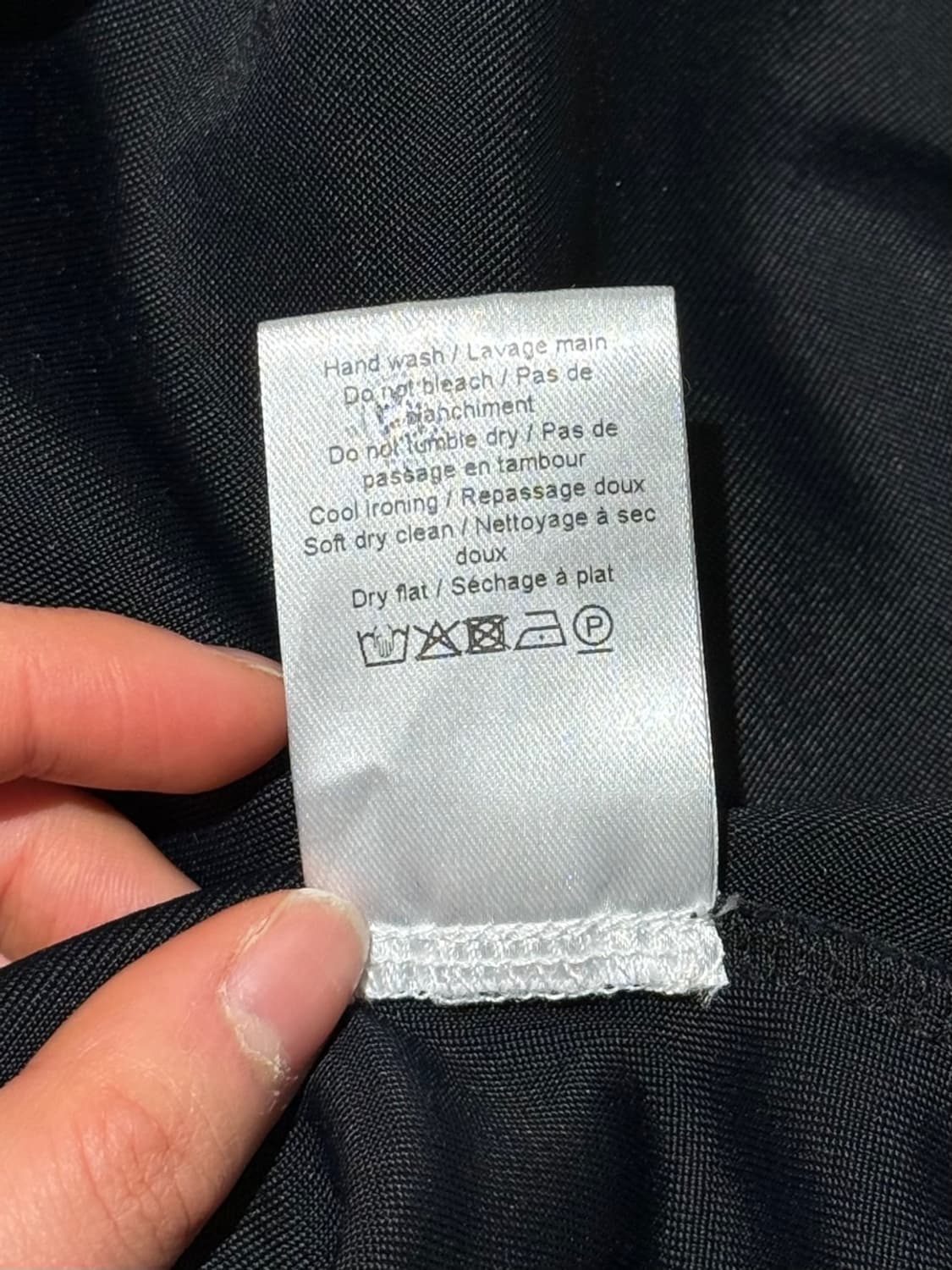 르메르 블랙 비스코스 울 혼방 헨리넥 롱 슬리브 상품이미지9