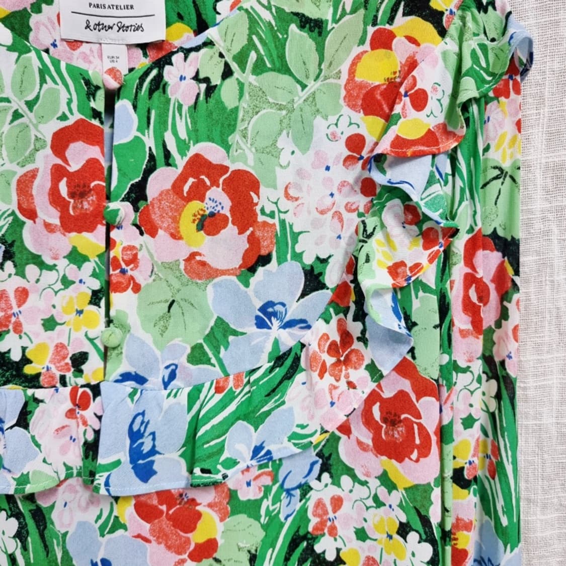 앤아더스토리즈 프릴카라 블라우스 (55) 상태완벽 상품이미지4