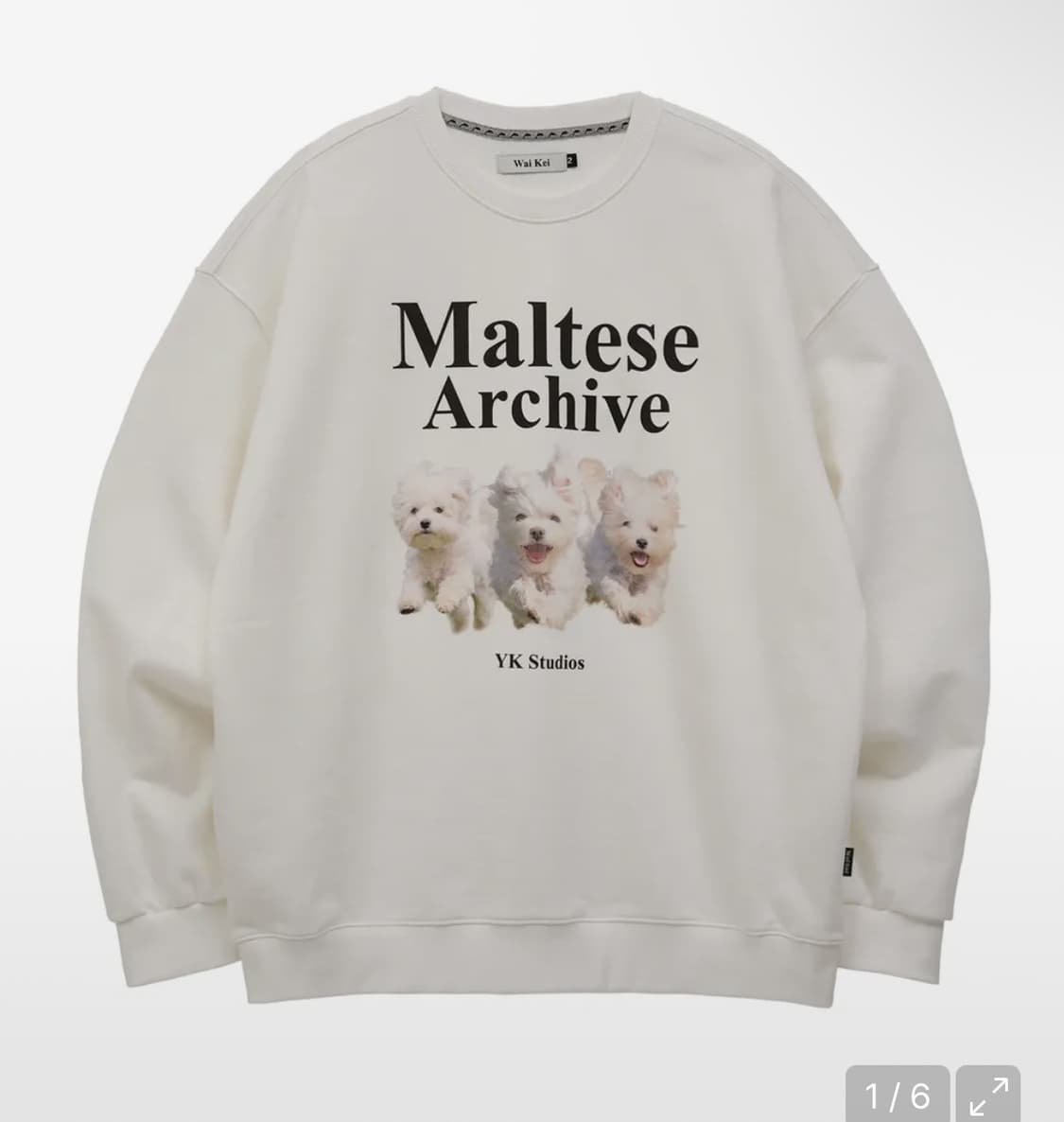 새제품 와이케이 말티즈 맨투맨 상품이미지1