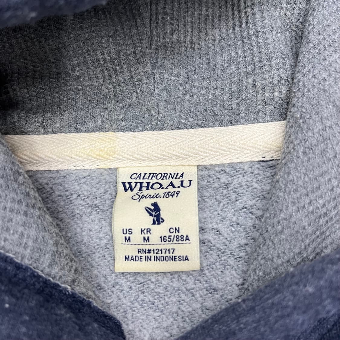 착샷O 후아유 블루그레이 후드 상품이미지2