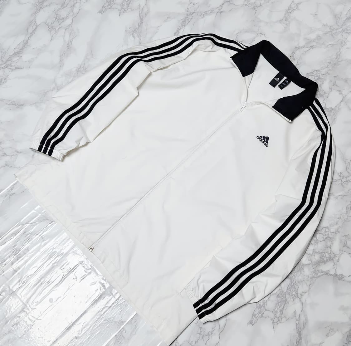 아디다스 삼선 흰검 바람막이 자켓 상품이미지2