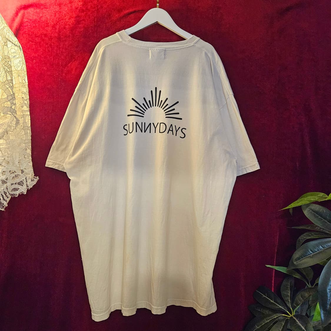 써니데이즈 빈티지 오버핏 센터로고 반팔 티셔츠 2XL size 상품이미지2