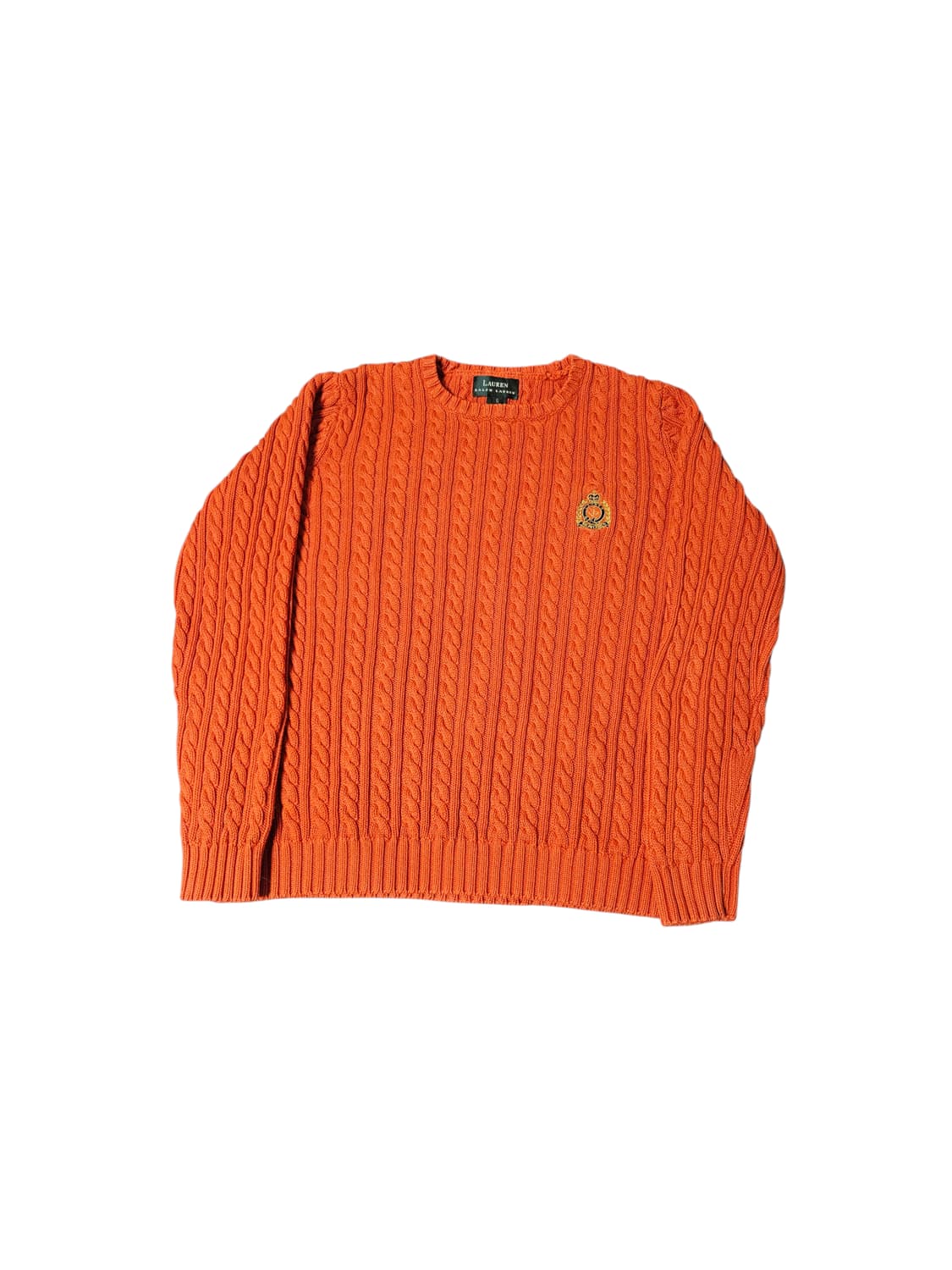 로렌 랄프로렌 케이블 니트 오렌지 S 상품이미지1