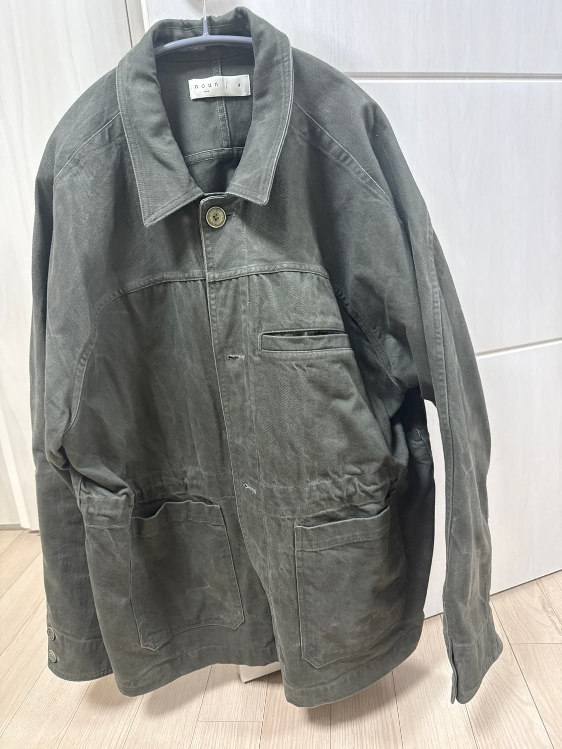 faded chore jacket (khaki) 상품이미지1