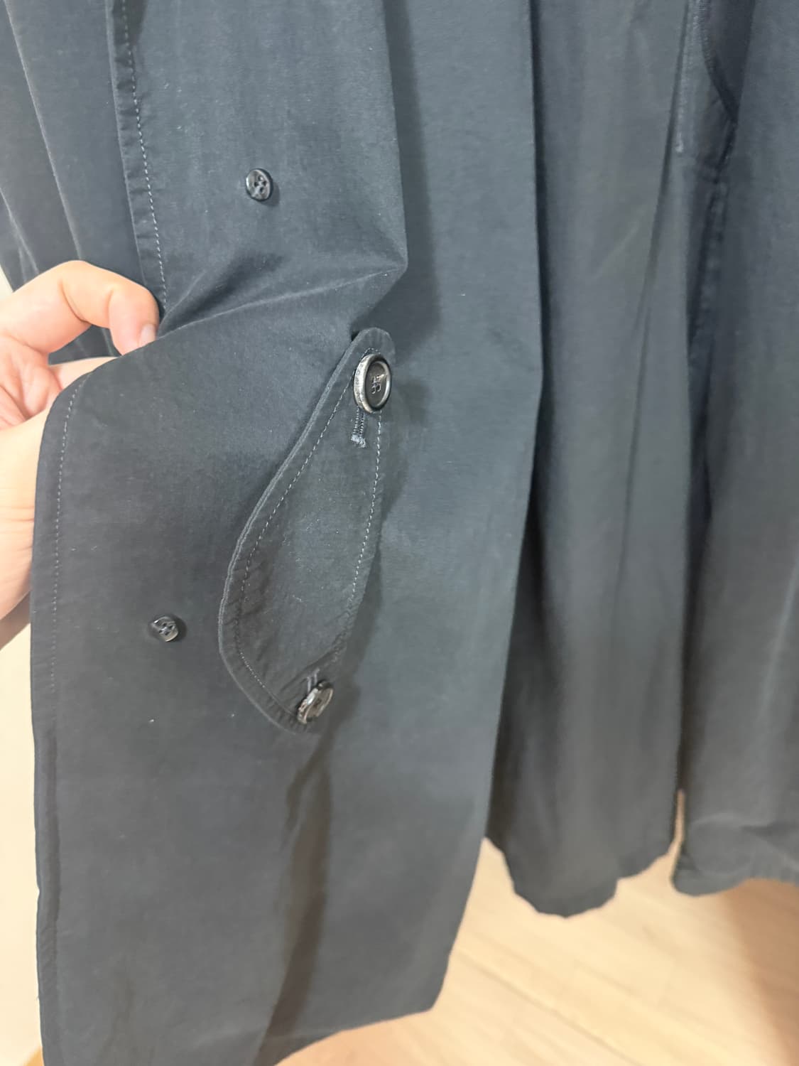 브라운야드 25ss 워시드 발마칸 코트 블랙 5 상품이미지4