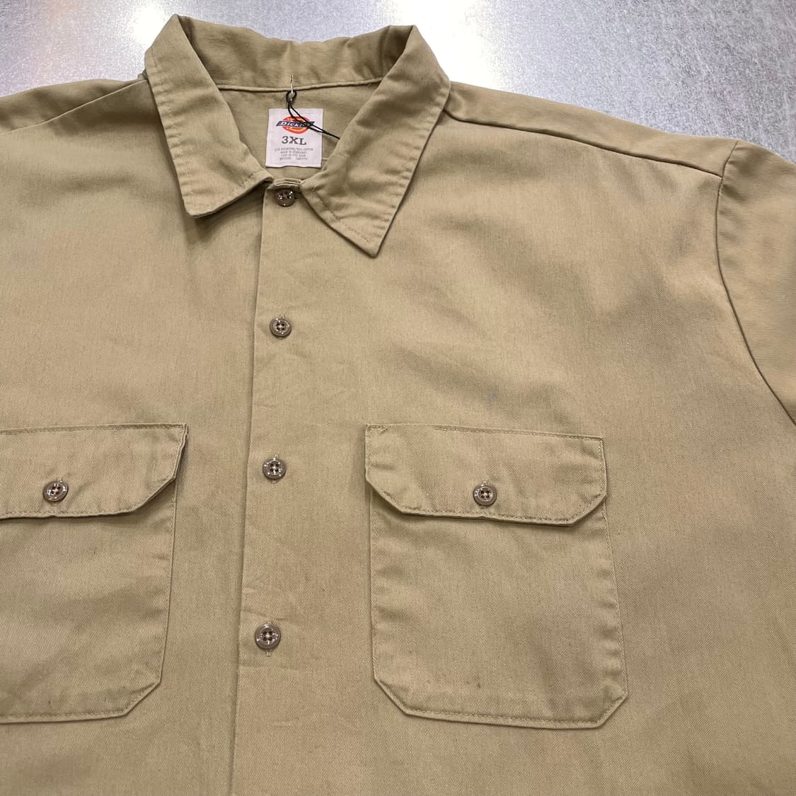 (3XL) Dickies 디키즈 반팔 워크 셔츠 베이지 상품이미지7