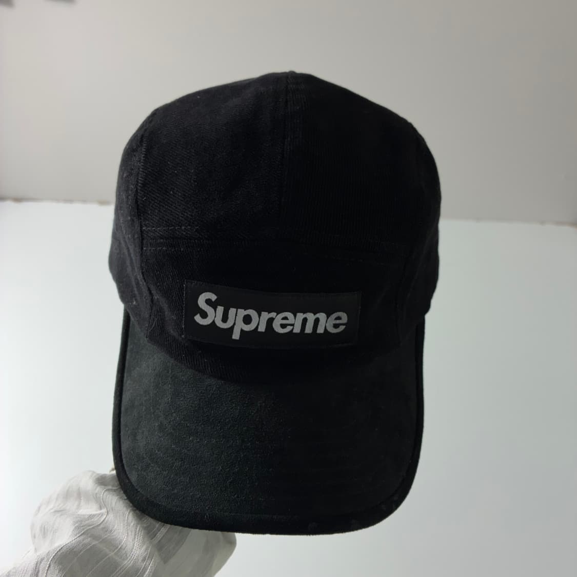 Supreme 슈프림 블랙 코듀로이 캠프캡 상품이미지3
