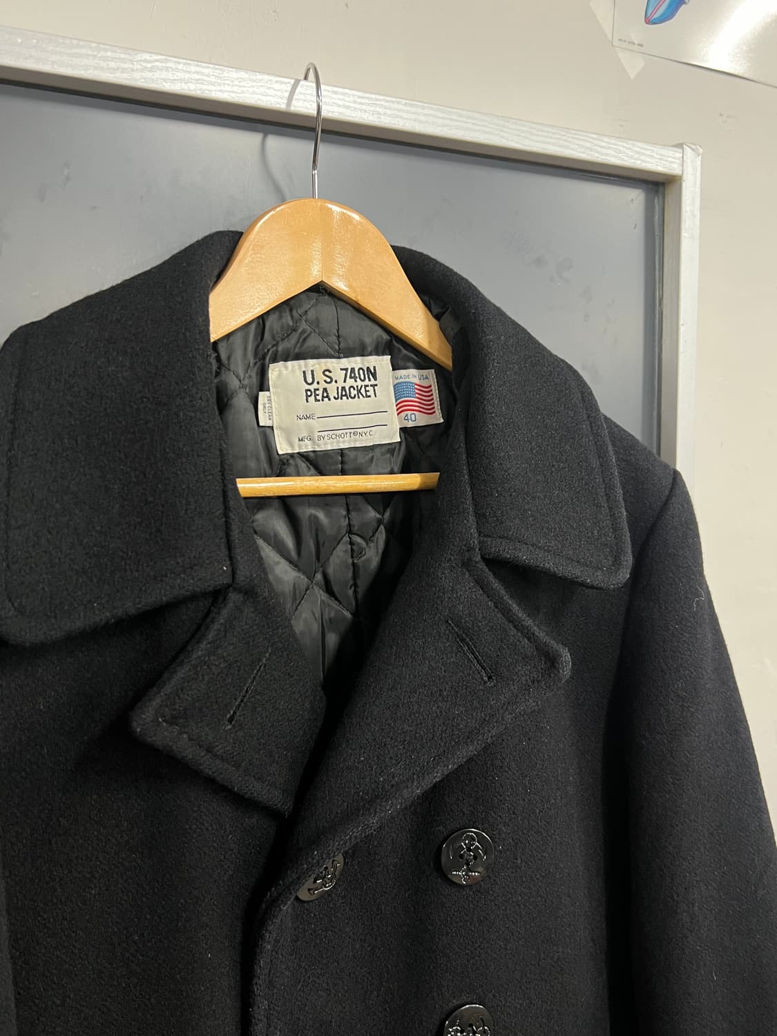 Schott USA 쇼트 오리지널 740N 더블 피코트 상품이미지2