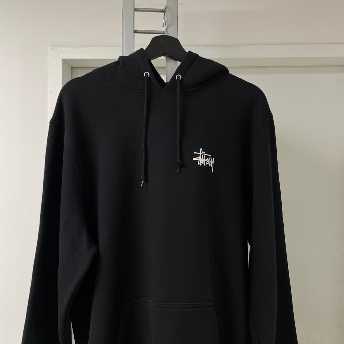 스투시 베이직 후드티 블랙 XL 상품이미지2