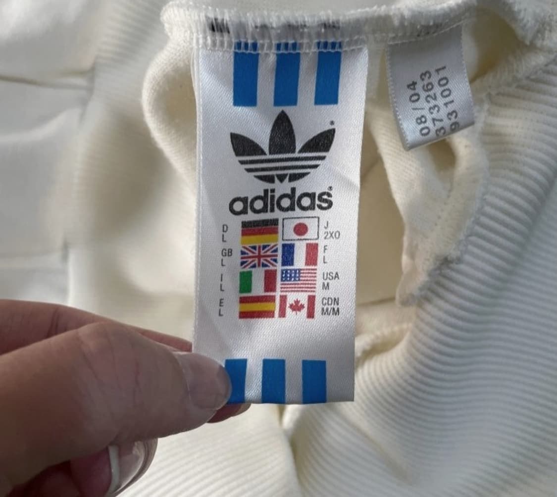 아디다스 흰빨 트랙탑 져지집업 100/L 상품이미지4