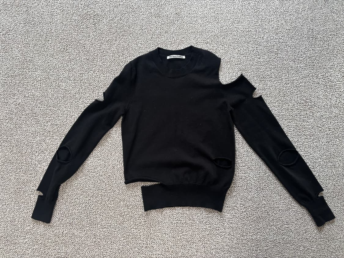 더오픈프로덕트 니트 검정 상품이미지1