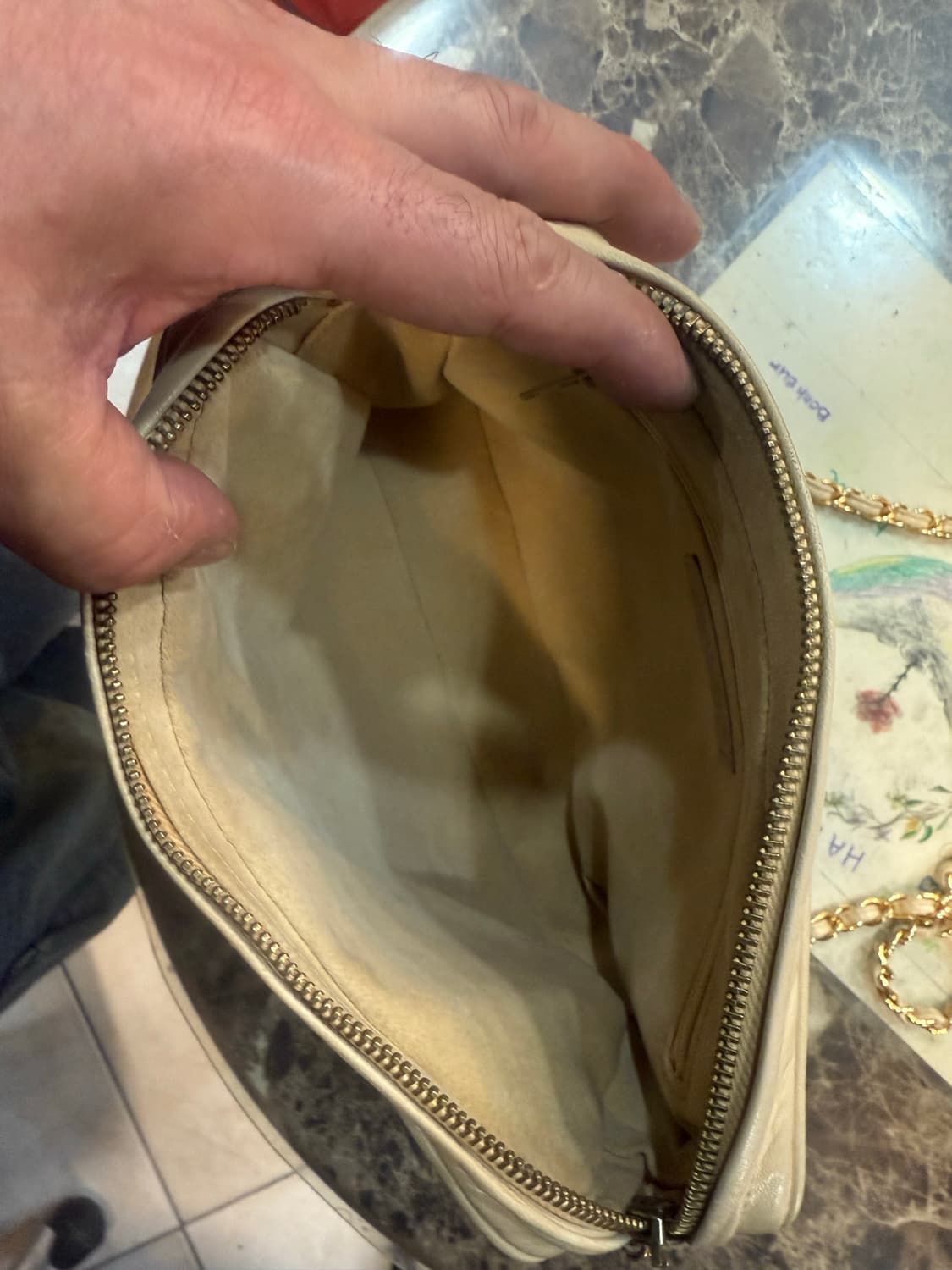 정품 샤넬 램스킨 퀄팅 체인크로스백 팝니다 상품이미지7