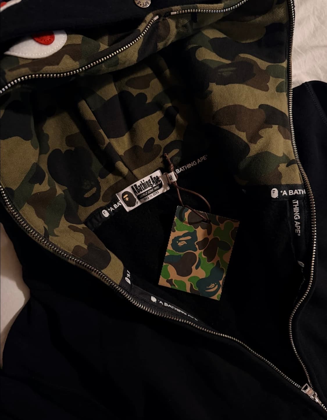 베이프 샤크 더블 후드집업(풀구성) 상품이미지9