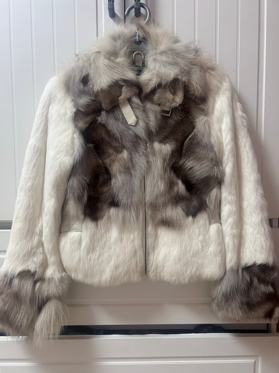 리얼 토끼+여우 믹스퍼 100% 양가죽 퍼 자켓 (오늘 하루만 무배!!) 상품이미지2