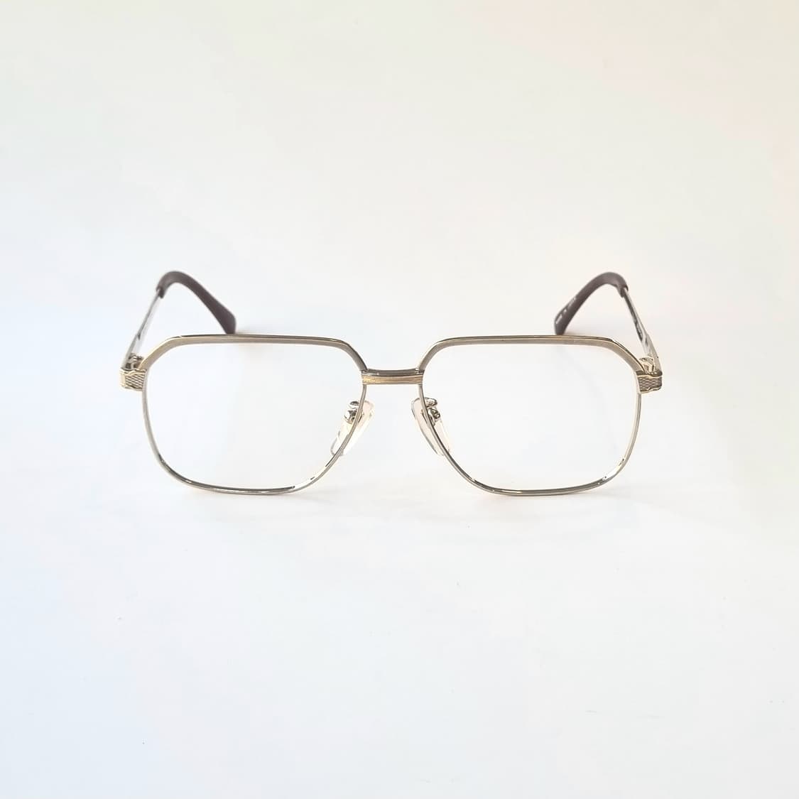 데드스탁 XXL 클래식 골드 메탈 스퀘어  빅사이즈 안경테 상품이미지2