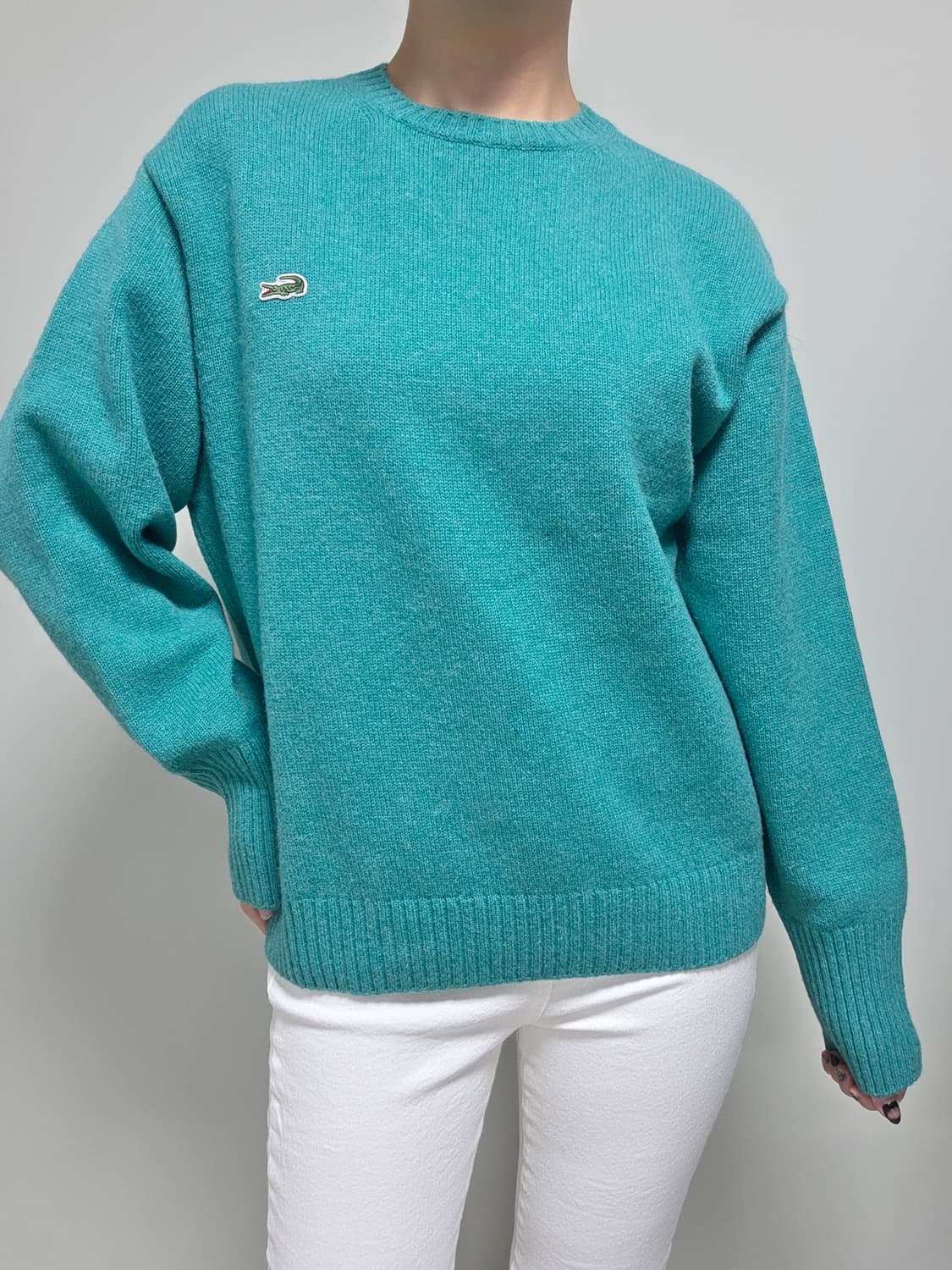 Lacoste / 에메랄드 그린 보카시 니트 상품이미지5