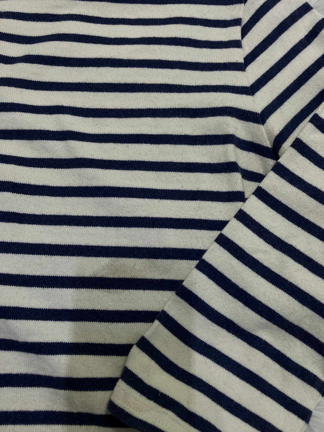 빈티지 빔즈 블루 스트라이프 티셔츠 y2k 스트릿 갸루 펑키 일본빈티지 상품이미지6