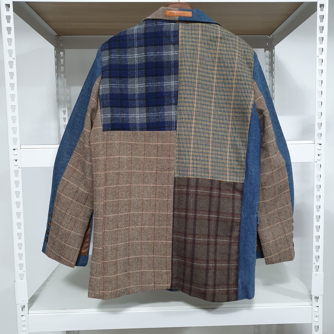 데님 울 패치워크 자켓 상품이미지1