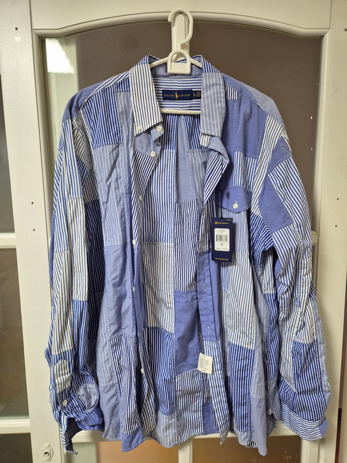 폴로 랄프로렌 패치워크 셔츠 XL 상품이미지1