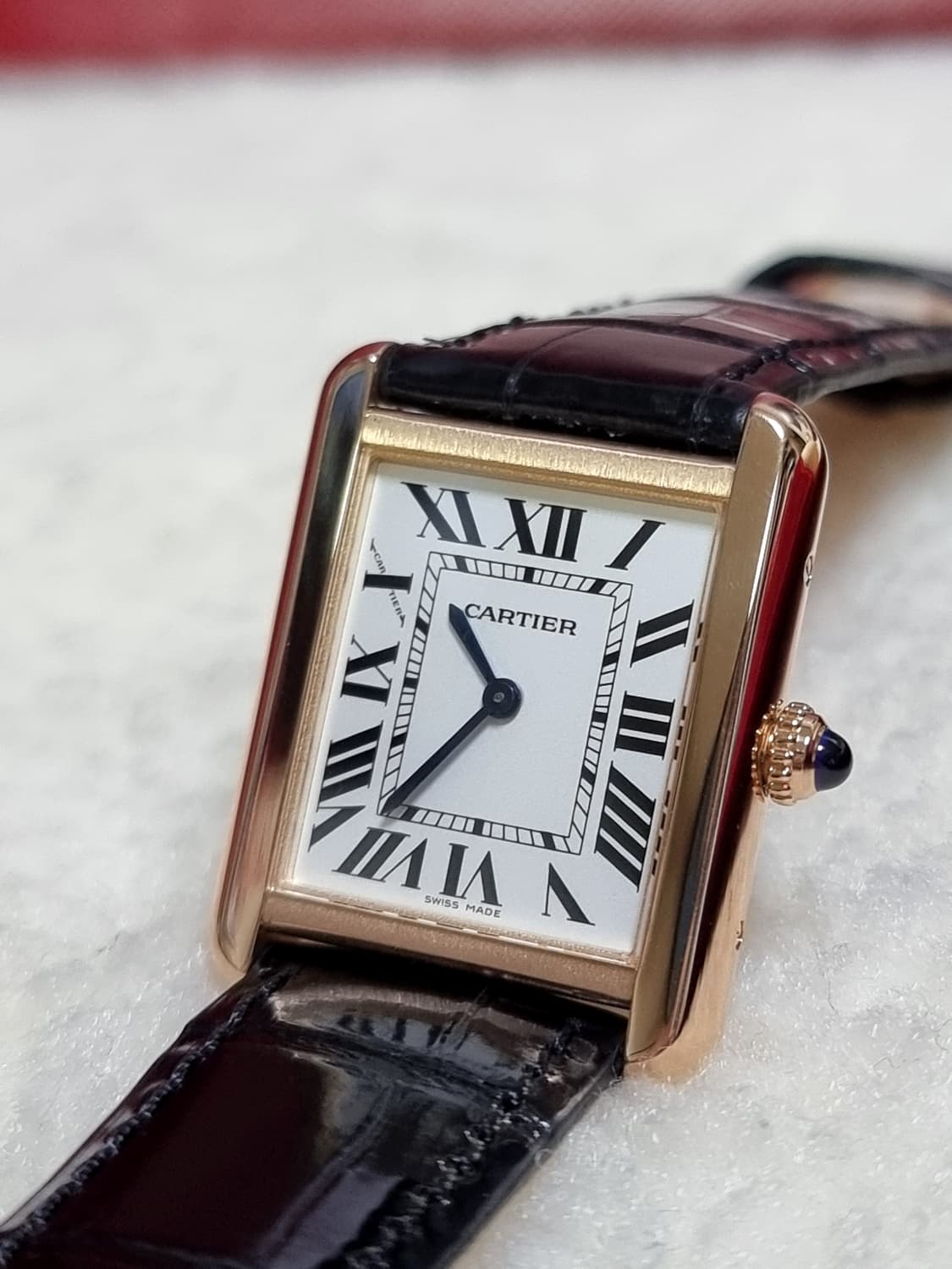 까르띠에 탱크솔로 18K 로즈골드 SM 시계 (남녀공용) 20년 상품이미지2
