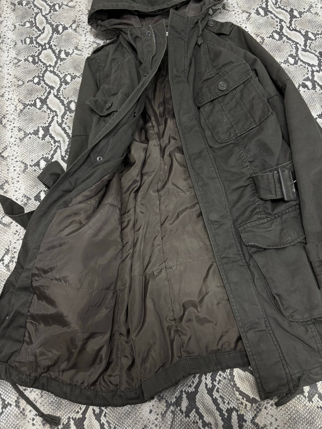 Grunge Mood Gimmick Design Over-Hoodie J 상품이미지8