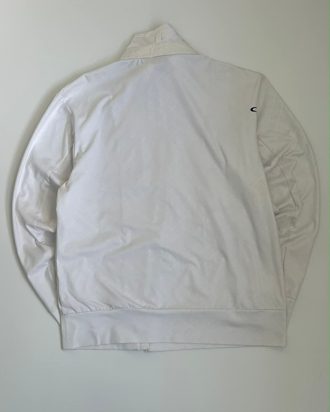 [M] 오클리 스컬 비대칭 화이트 러닝 집업 트레이닝 탑 져지 상품이미지3